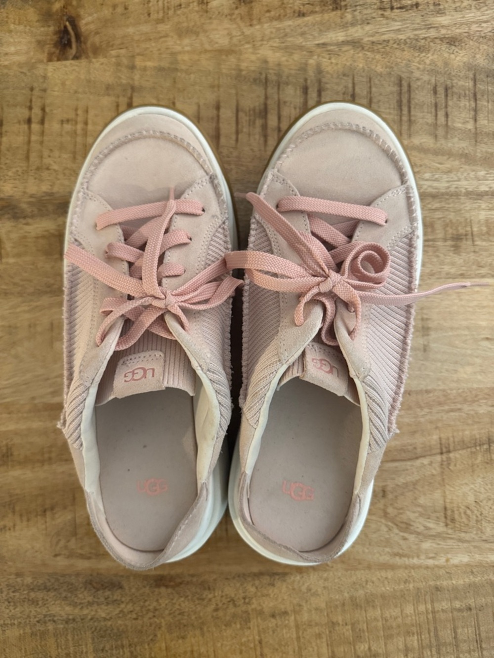 UGG EZ DUZZIT TEACUP ROSE Pink Women's Slip-On Platform Sneakers mules NEW 9.5 - Picture 5 of 10